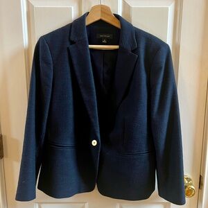 Ann Taylor Knit Navy Blazer